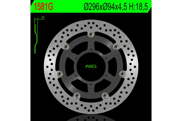 Disque de frein NG BRAKES rond flottant