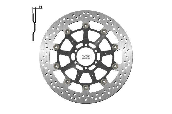 Disque de frein NG BRAKES rond flottant