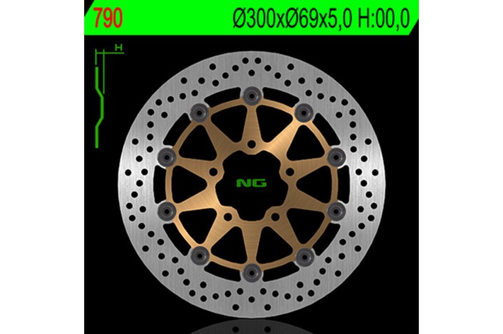 Disque de frein NG BRAKES rond flottant