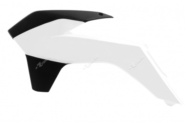 Ouïes de radiateur RACETECH couleur Six Days KTM EXC/EXC-F 125 à 500