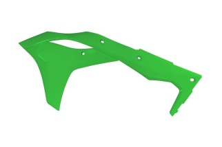 Ouïes de radiateur RACETECH vert Kawasaki KX250F