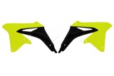 Ouïes de radiateur RACETECH jaune fluo/noir Suzuki RM-Z450