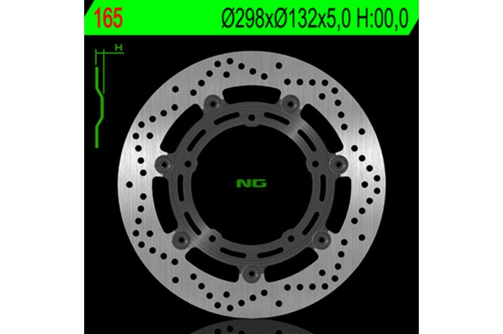 Disque de frein NG BRAKES rond flottant