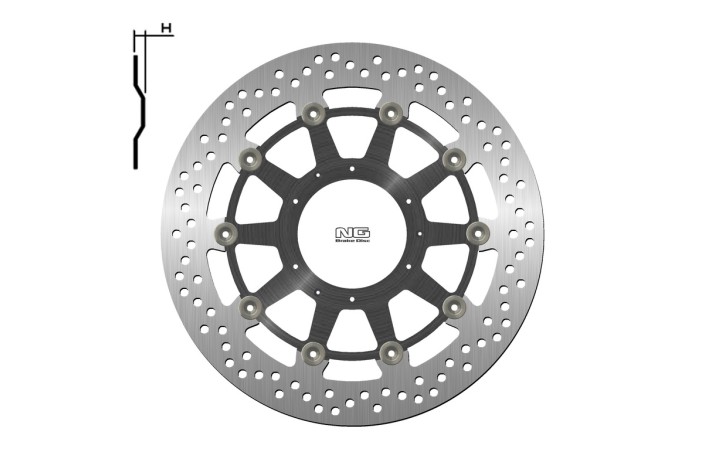 Disque de frein NG BRAKES rond flottant