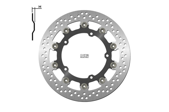 Disque de frein NG BRAKES rond flottant