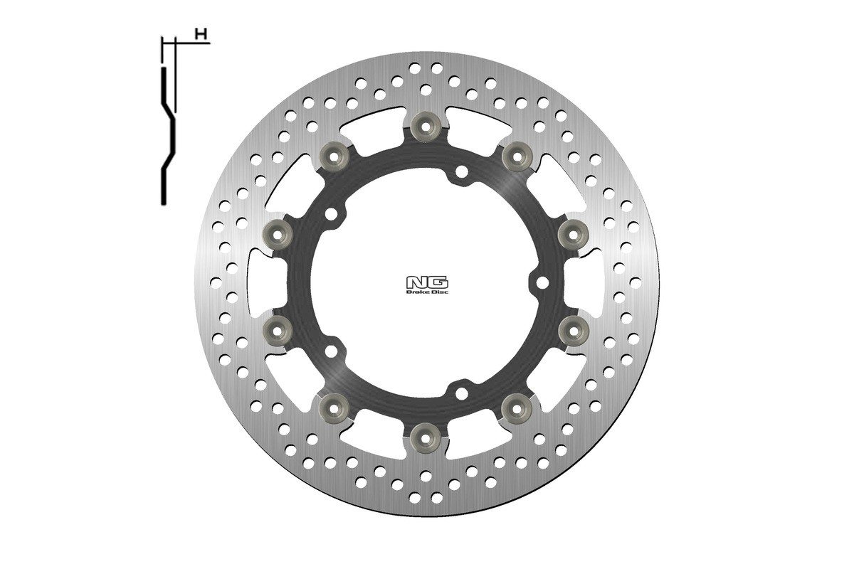 Disque de frein NG BRAKES rond flottant