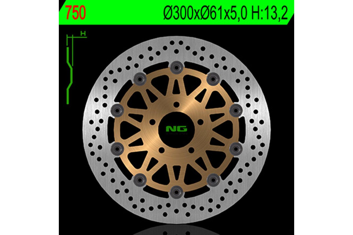 Disque de frein NG BRAKES rond flottant