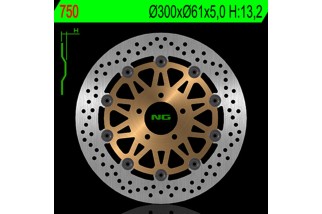 Disque de frein NG BRAKES rond flottant