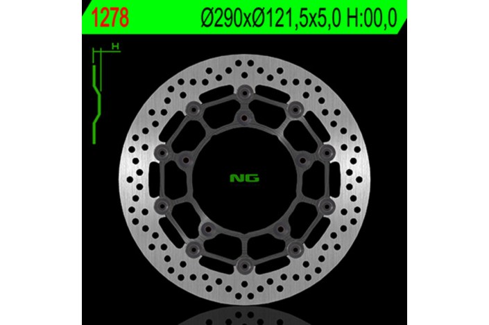 Disque de frein NG BRAKES rond flottant
