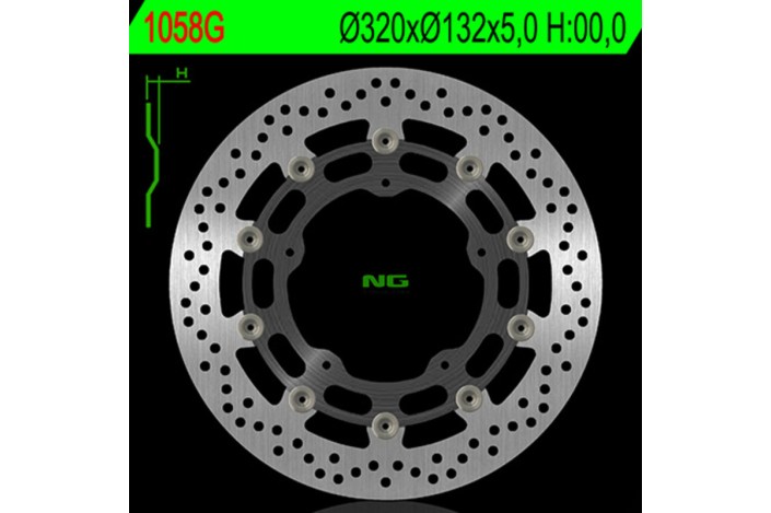 Disque de frein NG BRAKES rond flottant
