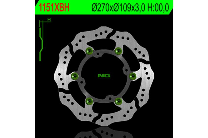 Disque de frein NG BRAKES pétale flottant