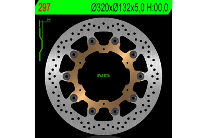 Disque de frein NG BRAKES rond flottant