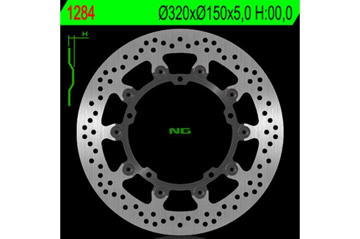 Disque de frein NG BRAKES rond flottant