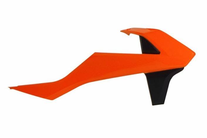 Ouïes de radiateur RACETECH orange/noir KTM SX85