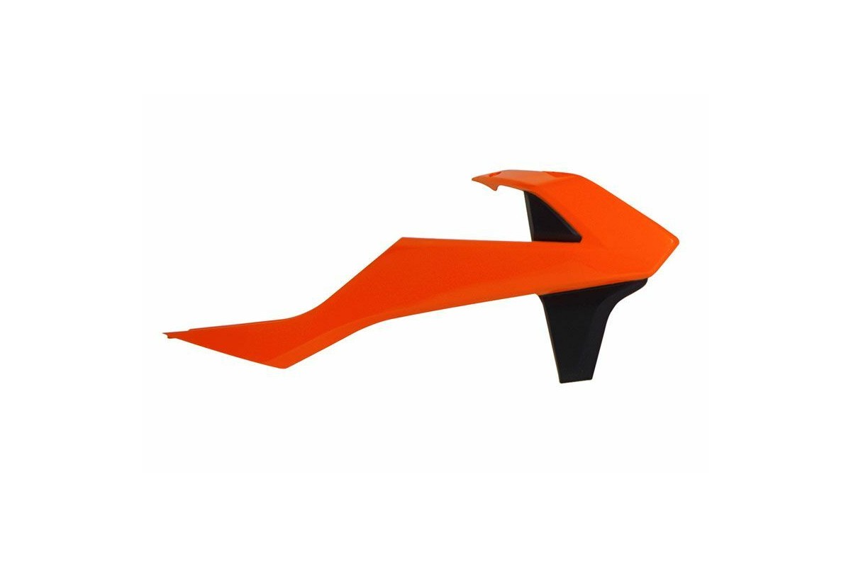 Ouïes de radiateur RACETECH orange/noir KTM SX85