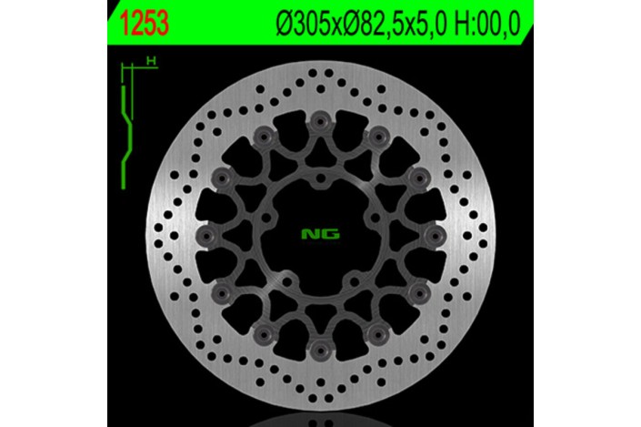 Disque de frein NG BRAKES rond flottant
