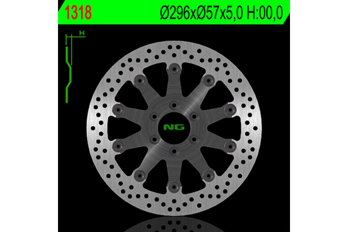 Disque de frein NG BRAKES rond flottant