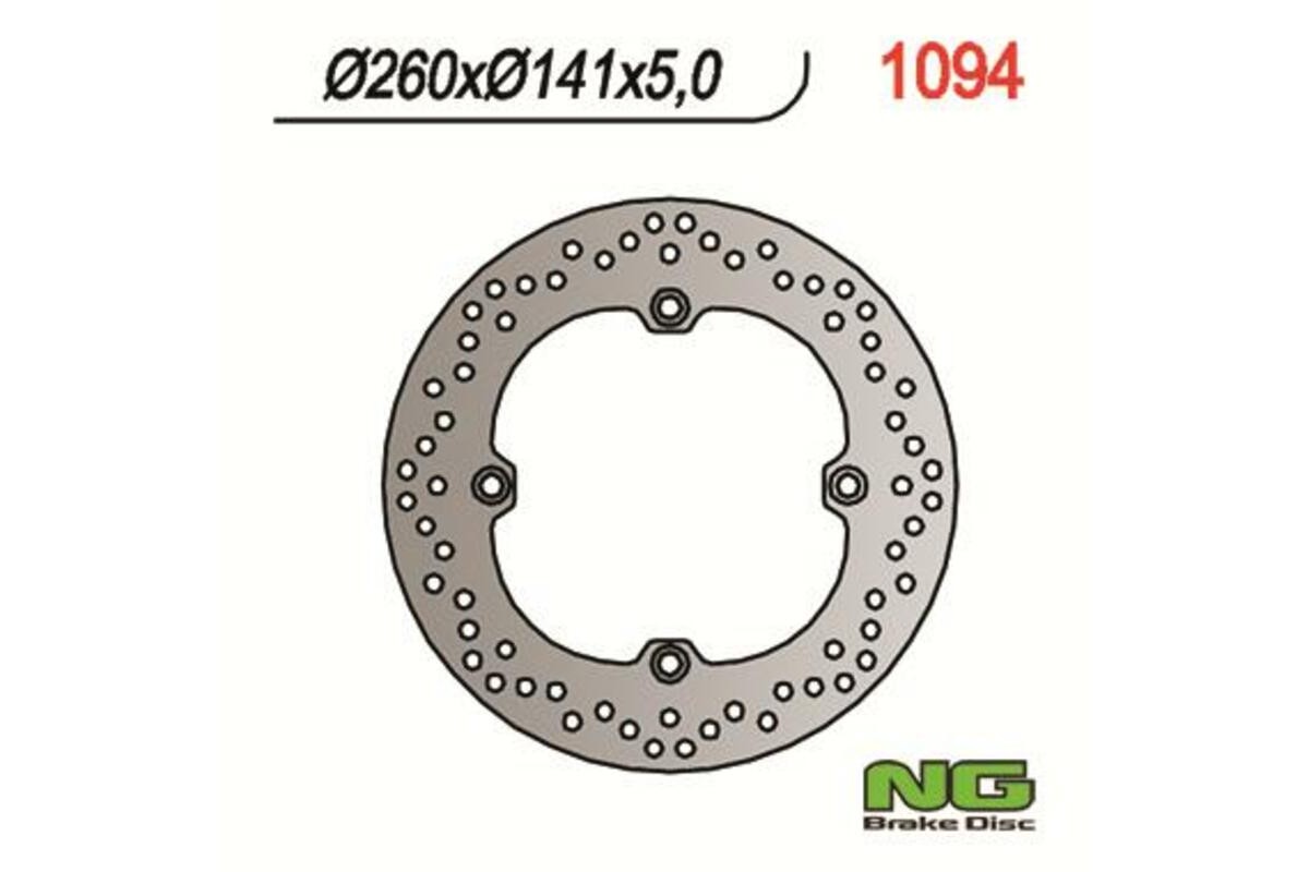 Disque de frein NG BRAKES rond fixe