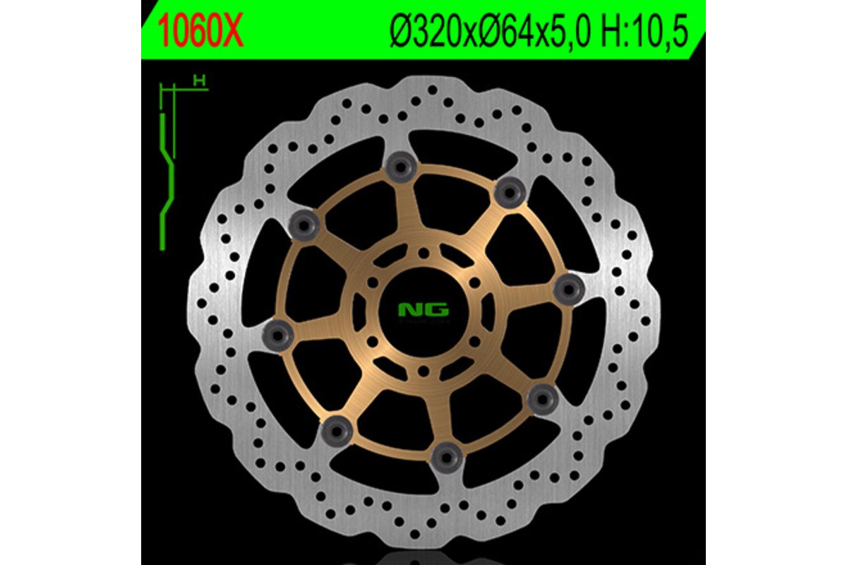 Disque de frein NG BRAKES pétale flottant