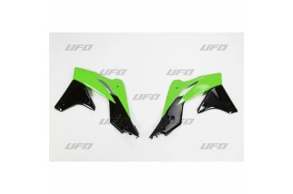Ouïes de radiateur UFO couleur origine 2013 vert/noir Kawasaki KX250F