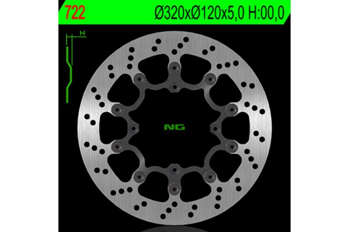 Disque de frein NG BRAKES rond flottant