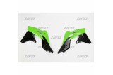 Ouïes de radiateur UFO couleur origine 2013 vert/noir Kawasaki KX250F
