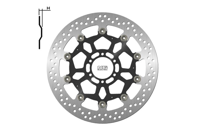 Disque de frein NG BRAKES rond flottant