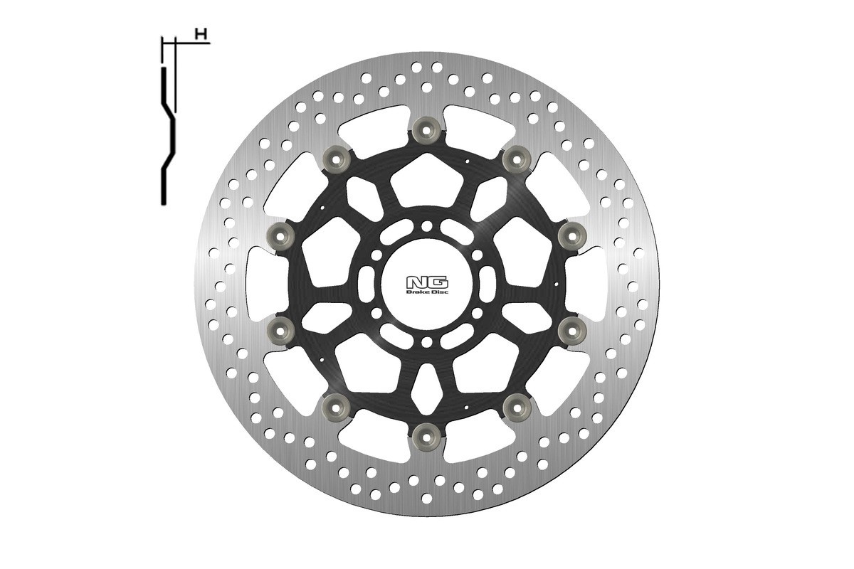 Disque de frein NG BRAKES rond flottant