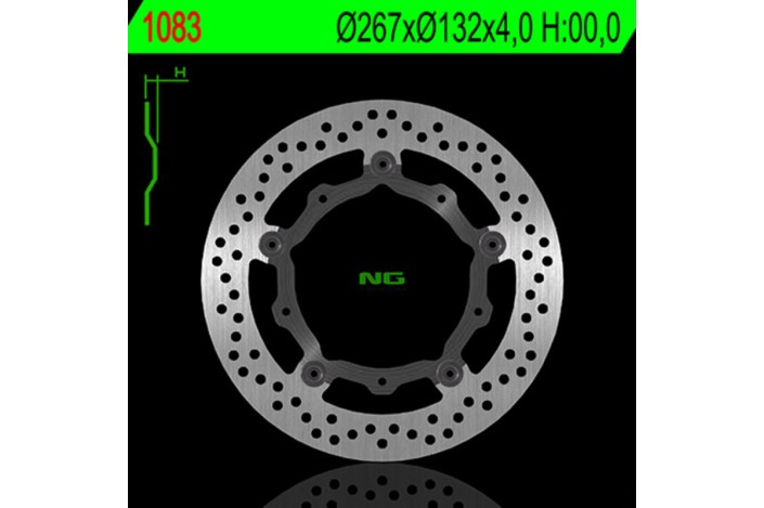 Disque de frein NG BRAKES rond flottant
