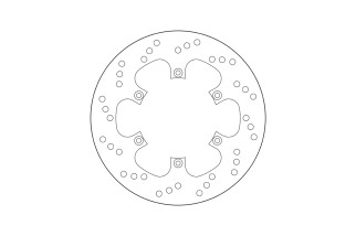 Disque de frein BREMBO Serie Oro rond fixe