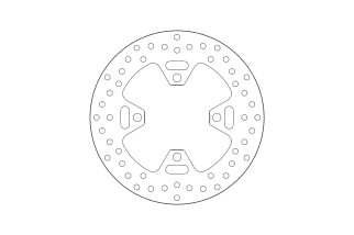 Disque de frein BREMBO Serie Oro rond fixe