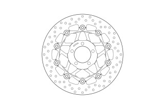 Disque de frein BREMBO Serie Oro rond flottant