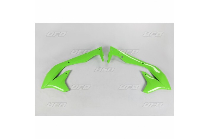Ouïes de radiateur UFO vert Kawasaki KX450F