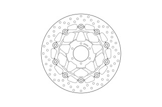 Disque de frein BREMBO Serie Oro rond flottant