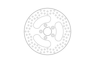 Disque de frein BREMBO Serie Oro rond fixe