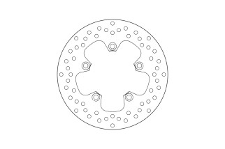 Disque de frein BREMBO Serie Oro rond fixe