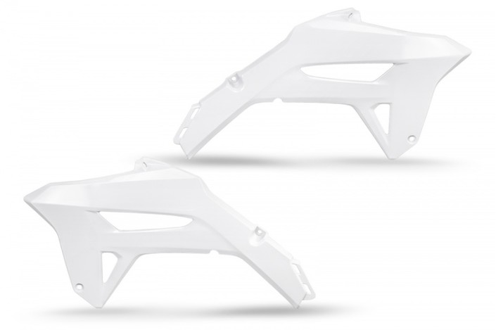 Ouies de radiateur UFO blanc Honda CRF450R