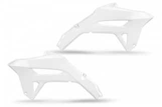 Ouies de radiateur UFO blanc Honda CRF450R