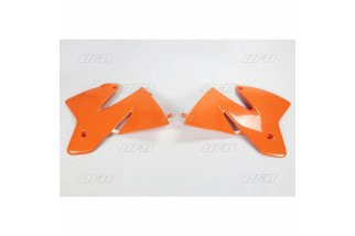 Ouïes de radiateur UFO orange KTM