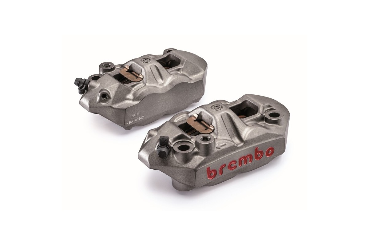 Paire étriers BREMBO UPGRADE M4 monobloc - 108mm/P4 34 (avec plaquettes)