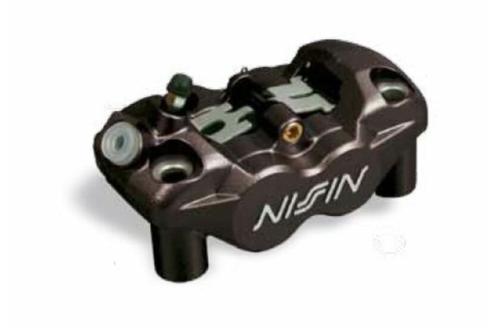 Etrier de frein 4 pistons radial avant gauche Noir Nissin