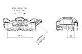 Etrier de frein avant droit BREMBO Stylema naturel