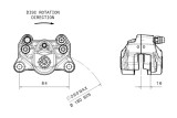 Etrier de frein arrière BREMBO Ø34mm noir