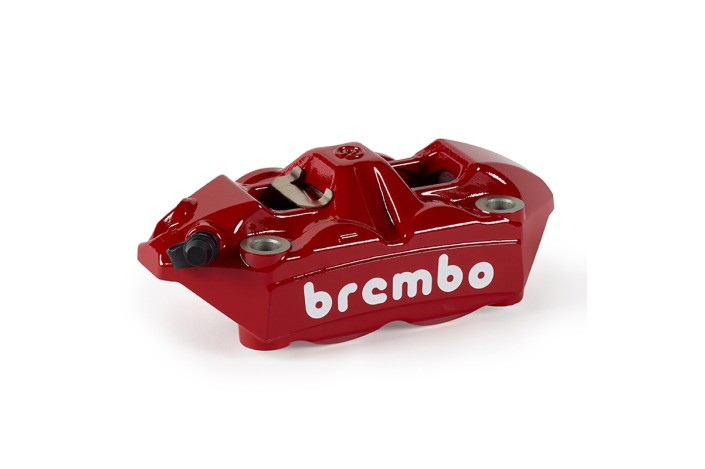 Étrier de frein avant gauche BREMBO UPGRADE M4 ø34mm - rouge logo blanc