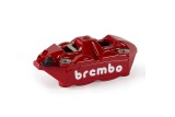 Étrier de frein avant gauche BREMBO UPGRADE M4 ø34mm - rouge logo blanc