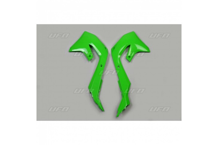 Ouïes de radiateur UFO vert Kawasaki KX450