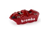 Étrier de frein avant droit BREMBO UPGRADE M4 ø34mm - rouge logo blanc