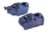 Étrier de frein avant droit BREMBO UPGRADE M50 ø30mm - bleu logo rouge