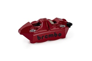 Étrier de frein avant droit BREMBO UPGRADE M4 ø34mm - rouge logo noir