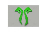 Ouïes de radiateur UFO vert Kawasaki KX450